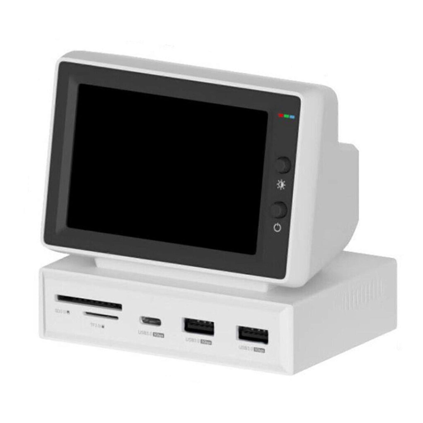 3.5 in Portable Mini Monitor USB-C Type-C Integrated Docking Station with IPS Screen 178 Wide Viewing Angle