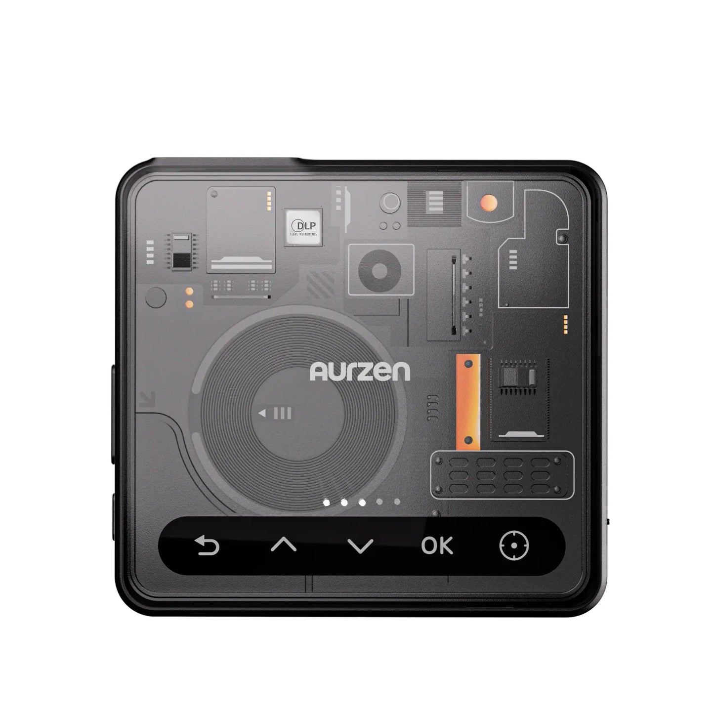 Top-down view of ZIP Cyber Edition showing its futuristic cyberpunk-style touch control panel