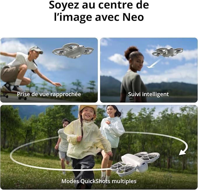 DJI Neo Drone Fly More Combo, Mini Drone with 4K UHD Camera for Adults ,  Under 249 g, 3-Axis Gimbal Stabilization, 10km Video Transmission, Auto Return & More features