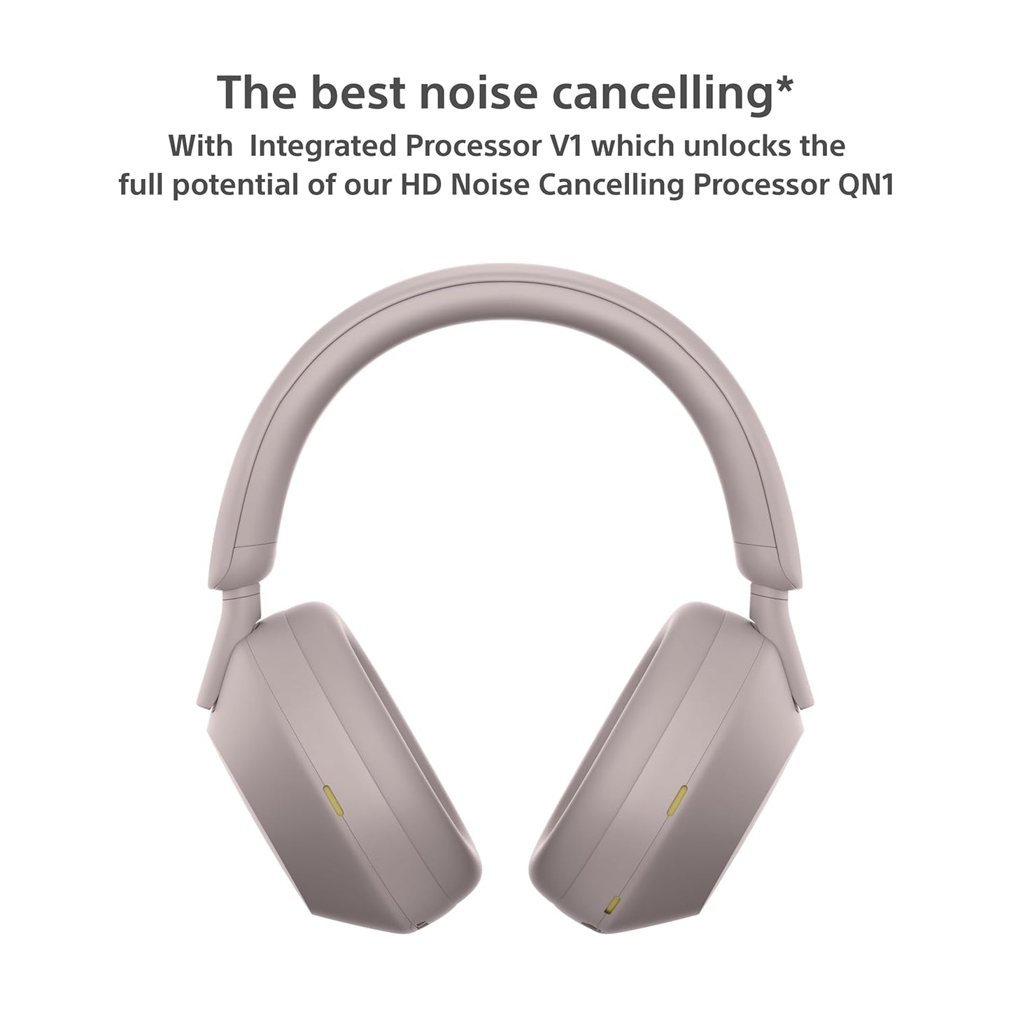 SO'NY  Best Active Noise Cancelling Wireless Bluetooth Over Ear Headphones with Mic for Clear