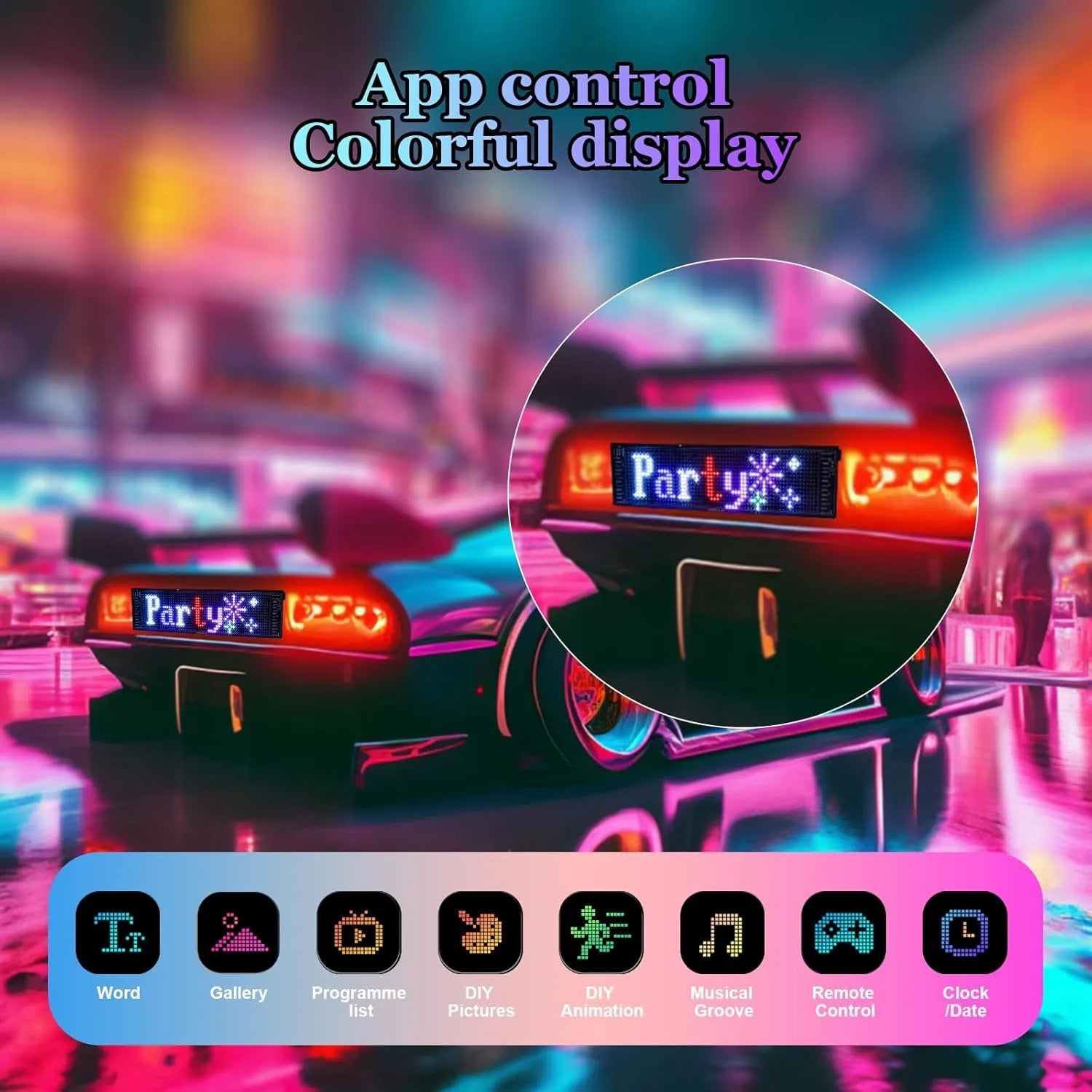 Fancy Programmable Car LED Strip - Bear Hugs