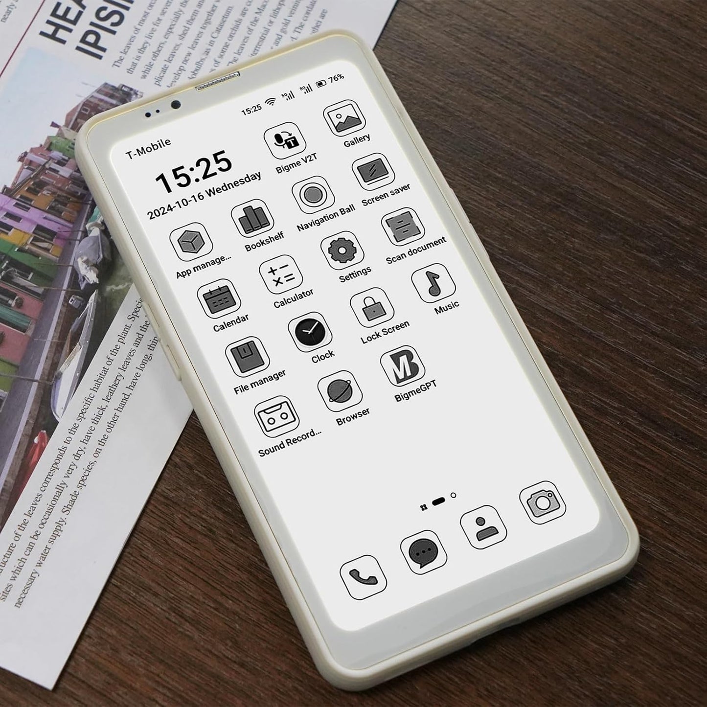 E - INK - Phone Hi-Break Pro 6.13" E-paper Cell Phone 8+256 GB Android 14 OS Smart Phone,5G Dual SIM, GPS