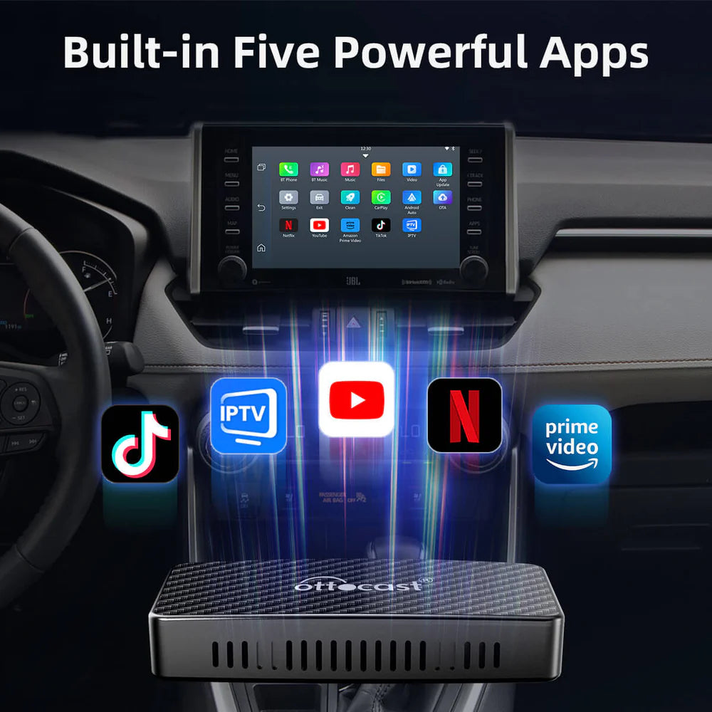 AI Ultimate Upgrade Tbox UHD Android 13 A'pple CarPlay AI Box with HD Output