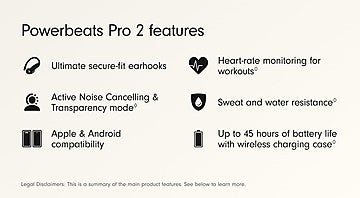 Beats Power Beats Pro 2 /A TWS Earbuds with Active Noise Cancellation (Electric Orange)